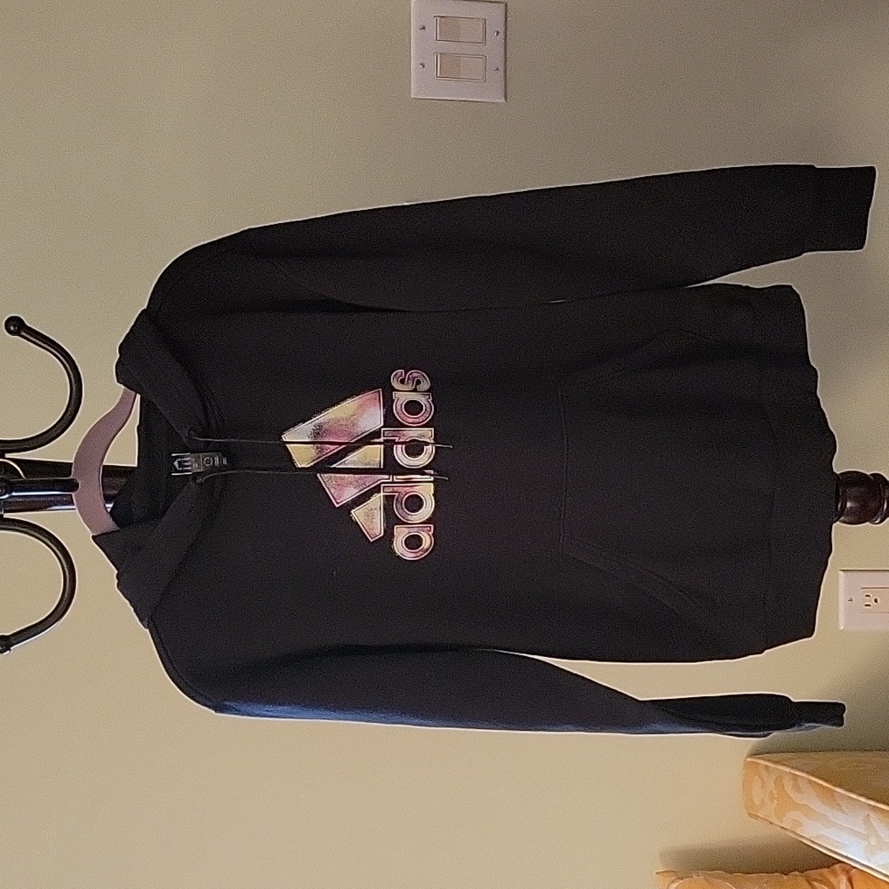 💰Adidas Hoodie with Tie Dye/Airbrush Style logo